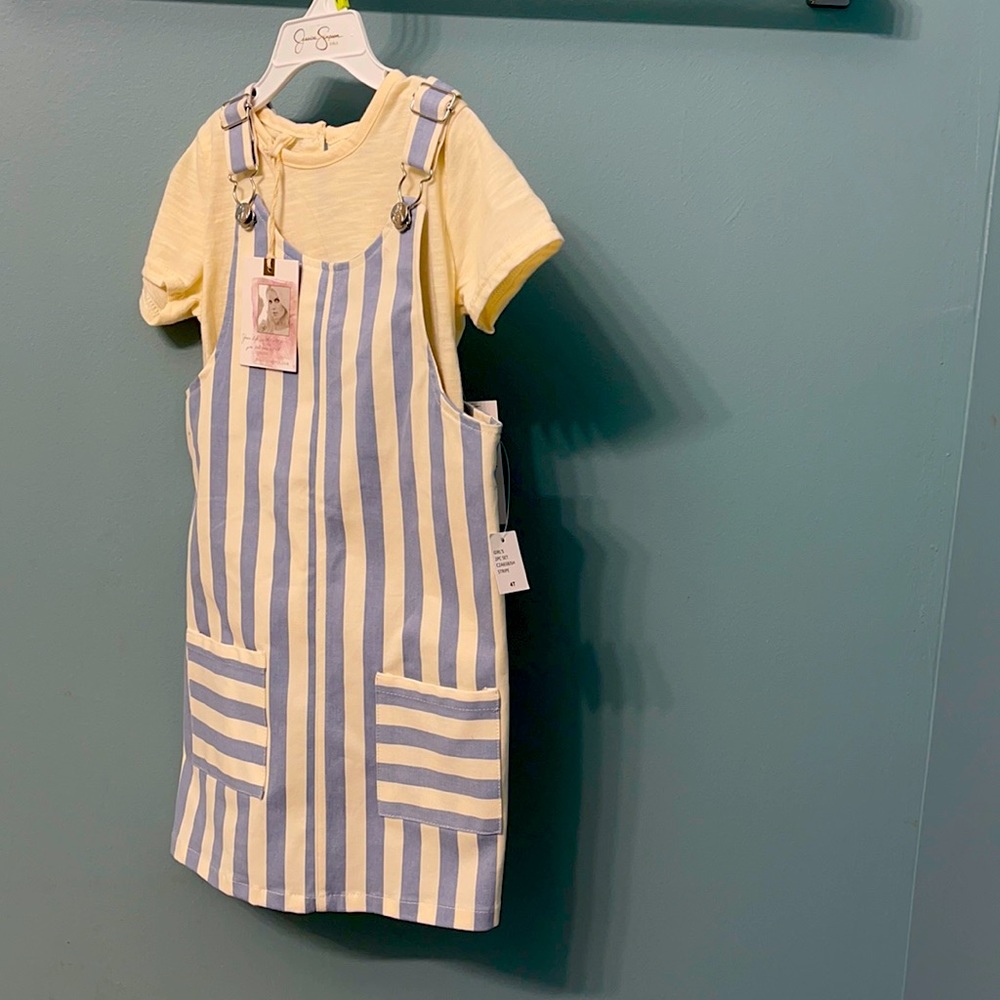 Jessica Simpson Overalls beige dress set
